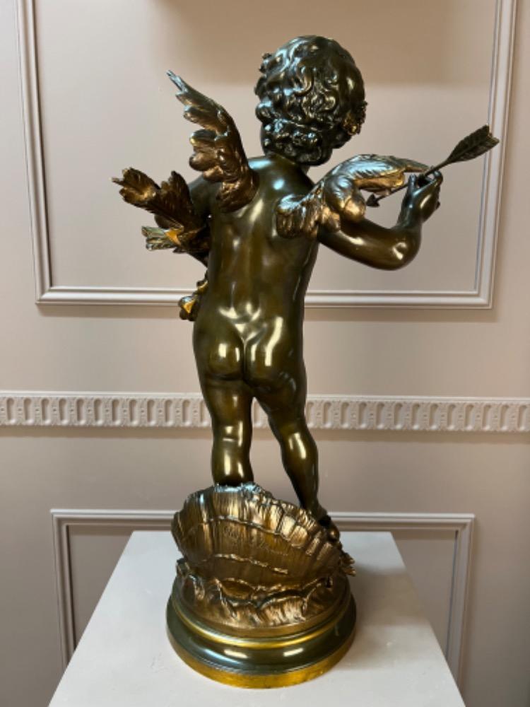 Bronze cupido, signed Auguste Moreau