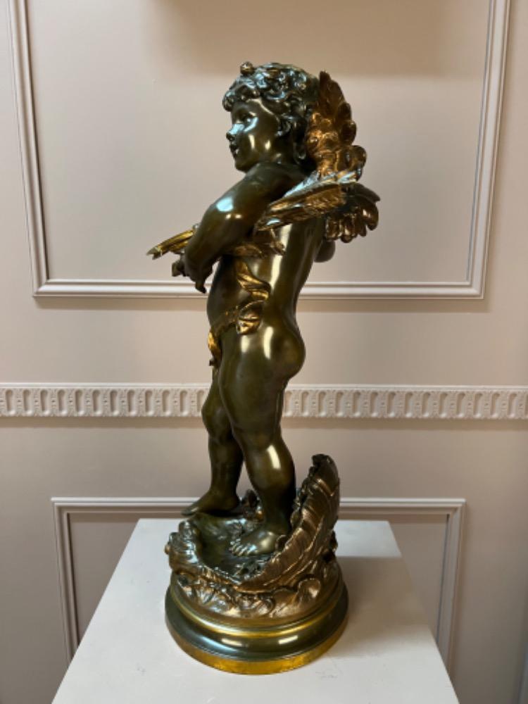 Bronze cupido, signed Auguste Moreau